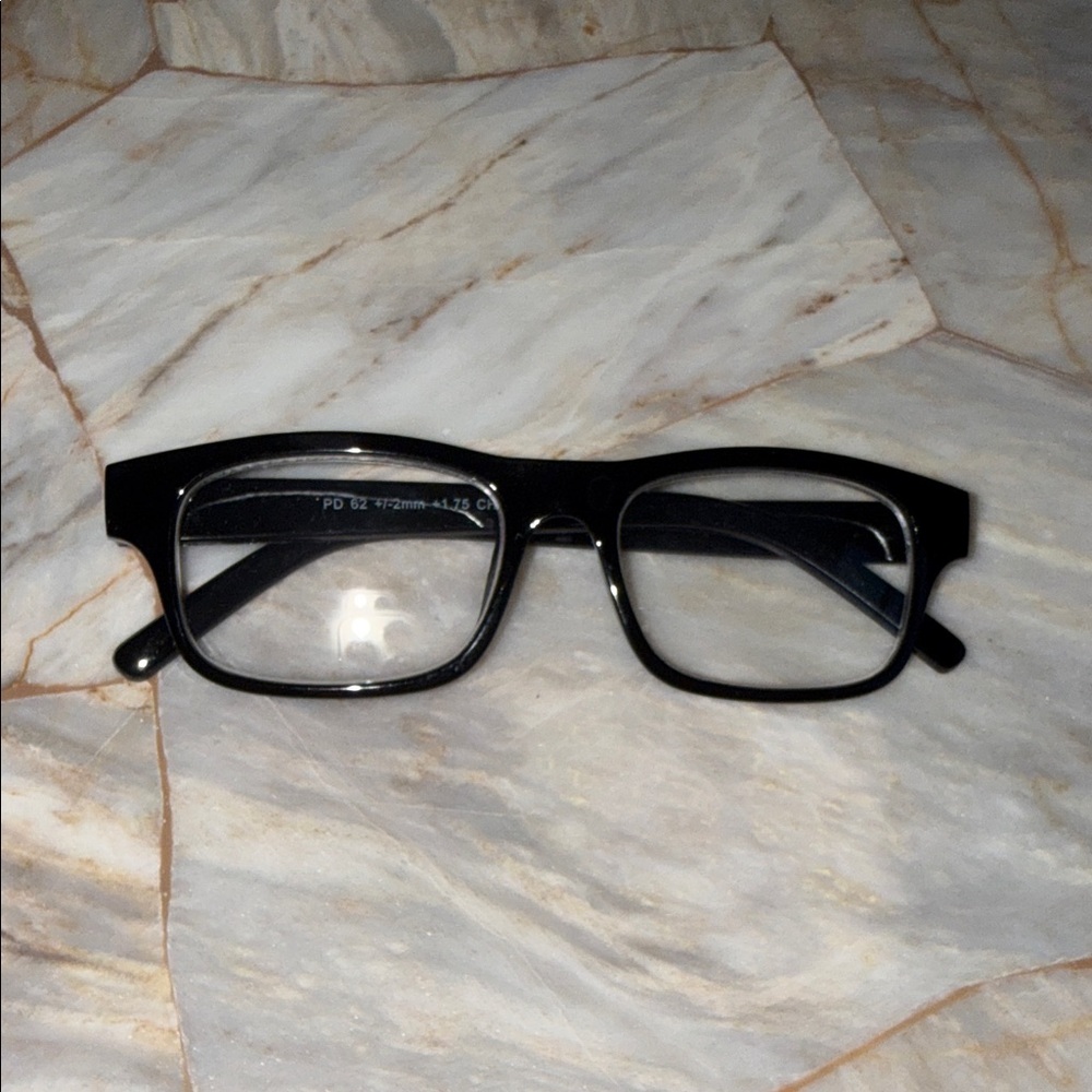 Black Rectangular Eyeglasses - image 1